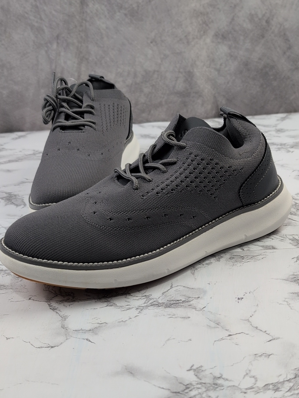 NWT Svnke Grey Knit Wingtip Oxford Dress Sneakers - EU 42 / US 9